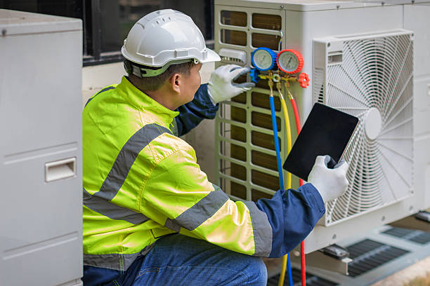 Professional Ductwork Repair technician working in Shepherd, MI